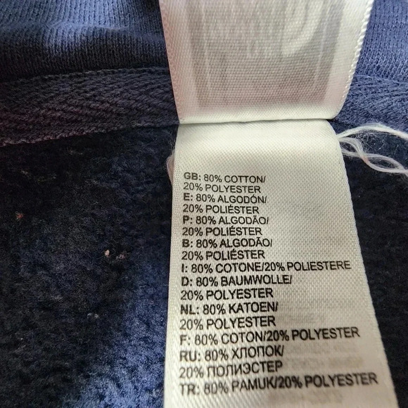 The North Face Men's Navy Blue Hooded Sweatshirt Full Zip Size M - Picture 4 of 12